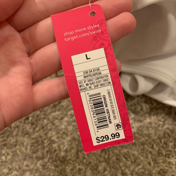 White Exhilaration Full Piece Swimsuit - Picture 3 of 5